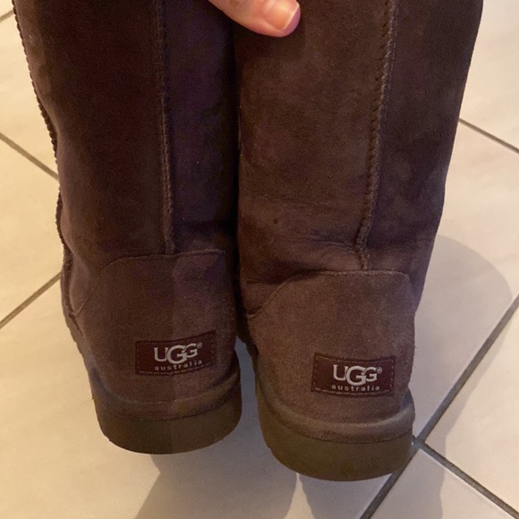 UGG Shoes Dark Brown Short Uggs Poshmark
